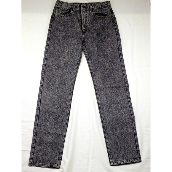 Levi Strauss Men's 505 Jeans Acid Wash W31 x L33 Straight Leg Denim Made in USA - Picture 2 of 10